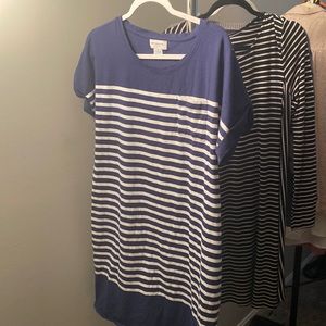 Liz stripe blue dress